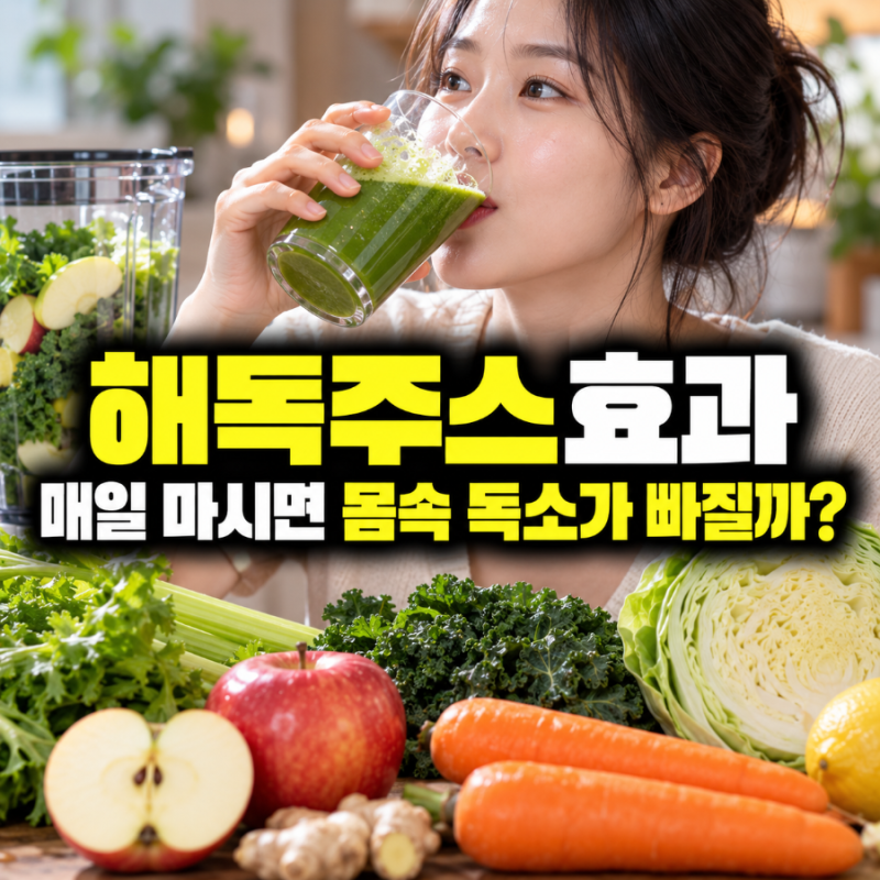 해독주스효과, 매일 아침 갈아 마시면 몸속 독소가 정말 빠질까?
