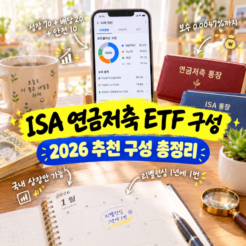 ISA 연금저축 ETF, 2026년 추천 구성 총정리