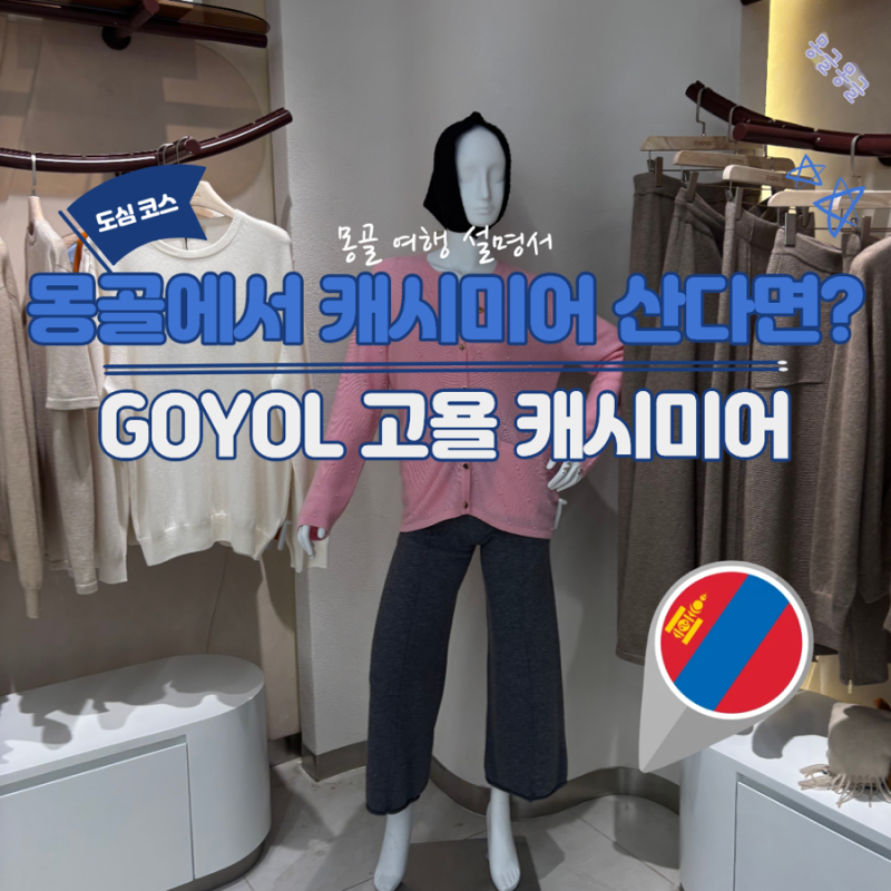 몽골 캐시미어 쇼핑 GOYOL 고욜 고비 말고 알아두면 좋은 울란바토르 브랜드