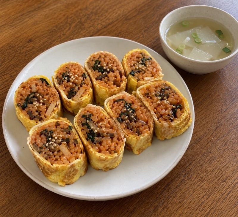 남은 나물 활용 계란말이 김밥 만들기｜명절음식 처리 간단 레시피
