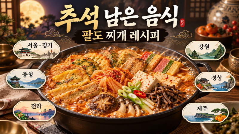추석 남은 음식으로 찌개 끓이는 법 / 전국 팔도 스타일로 만드는 전찌개·고기찌개·나물찌....