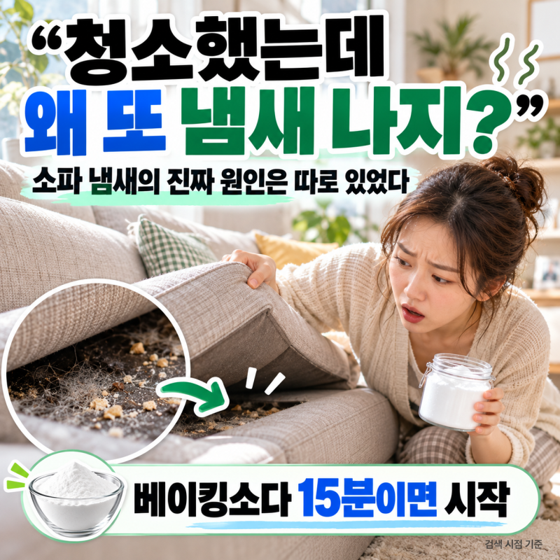 ️ "청소했는데 왜 또 냄새 나지?"소파 냄새의 진짜 원인