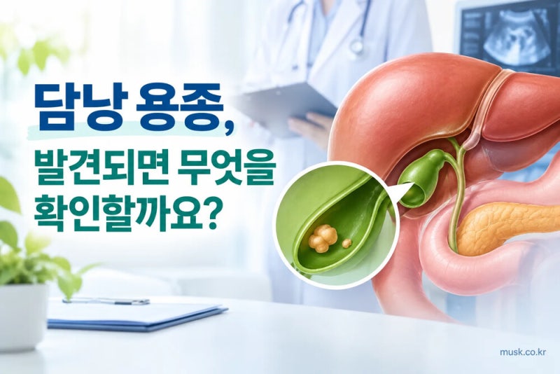 건강검진에서 담낭 용종이 보였다는 말은 무슨 뜻인가