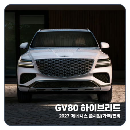 "연비 25% 폭등!" 2027 제네시스 GV80 하이브리드 출시일 가격 제원