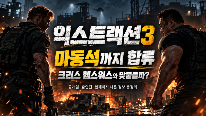 “마동석이 왜 여기서 나와?” 익스트랙션3 합류 확정…크리스 헴스워스와 맞붙을까