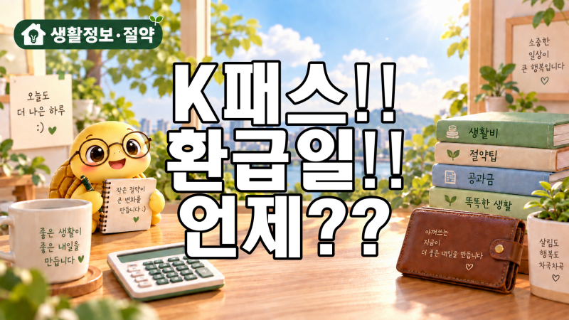 K 패스 환급일 언제? 환급금 지급일 확인 방법