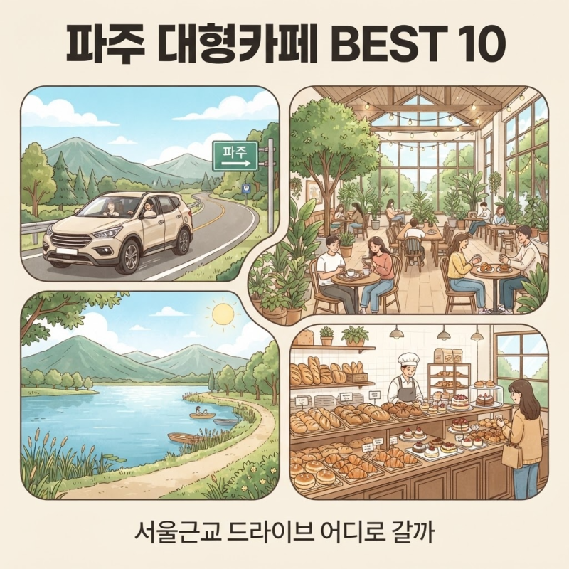 파주 대형카페 추천 BEST 10 서울근교 드라이브 코스