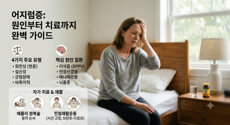 이석증 자가치료 에플리 정복술 방법과 전정재활운동 총정리