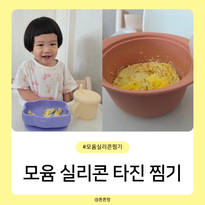 간편하게 만들 수 있는 이유식 찜기는? 모윰 실리콘 타진 찜기 실사용 후기