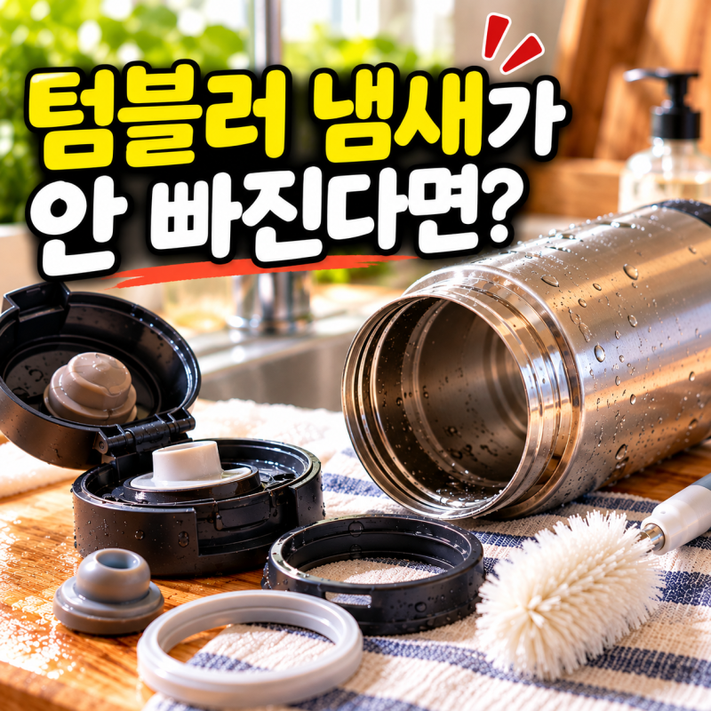 텀블러 냄새가 안 빠진다면?｜스테인리스 텀블러 세척·물때 제거하는 법