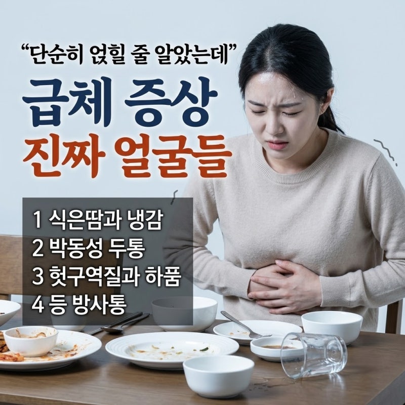 급체증상 '단순히 얹힐 줄 알았는데' 급체했을때증상 달라요