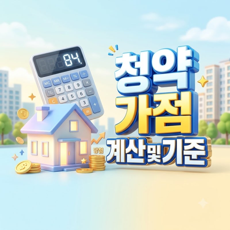 내 청약 점수는 몇 점? 청약홈 가점 계산기 사용법과 배우자 통장 합산 꿀팁