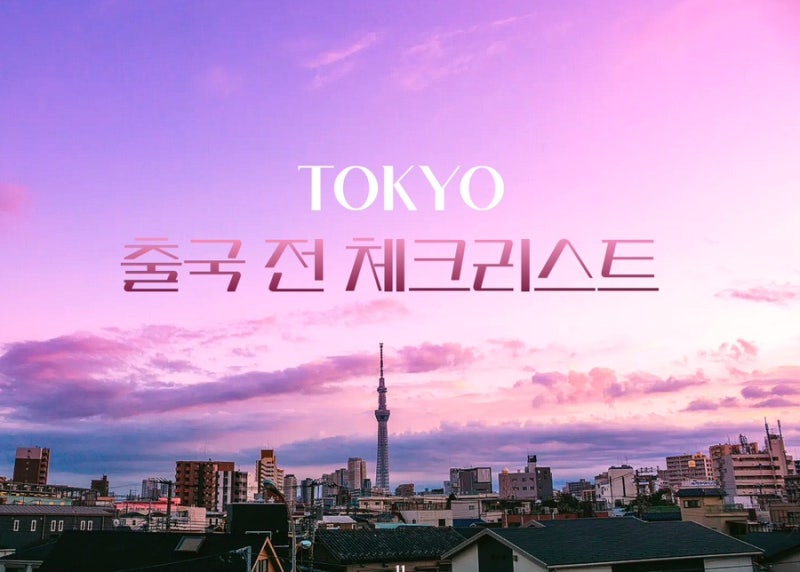 일본여행 준비물 총정리｜도쿄 4박5일 출국 전 체크리스트