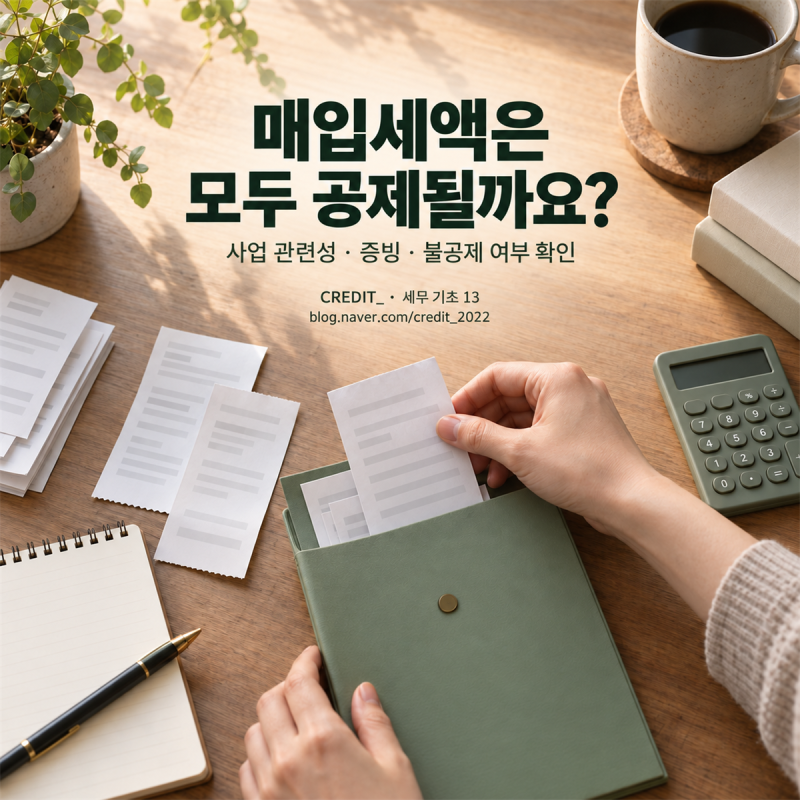 매입세액은 모두 공제될까요?｜공제·불공제 기본 기준