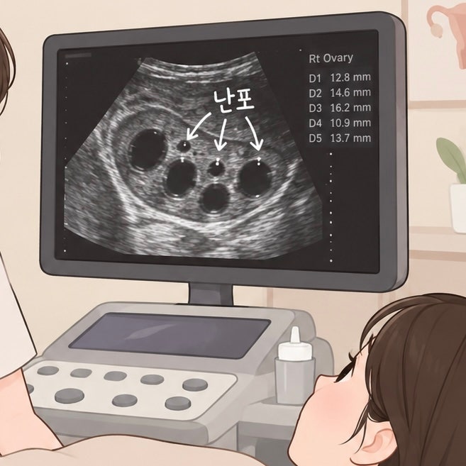 미즈여성아동병원 배란초음파,내가 다낭성 난소 증후군이라고?/ 배란초음파의 모든것(시기, ....