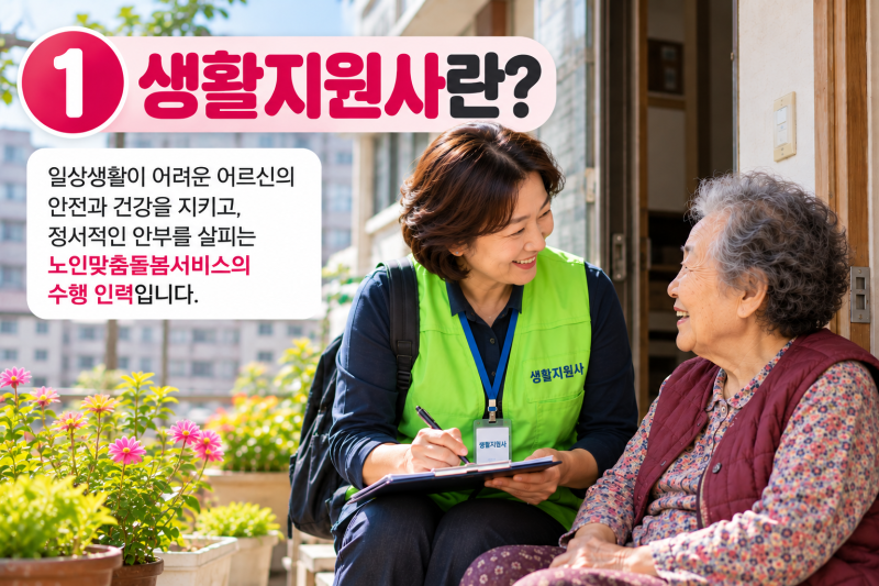 생활지원사 하는 일은? 50·60대 지원자격과 취업방법 알아보기