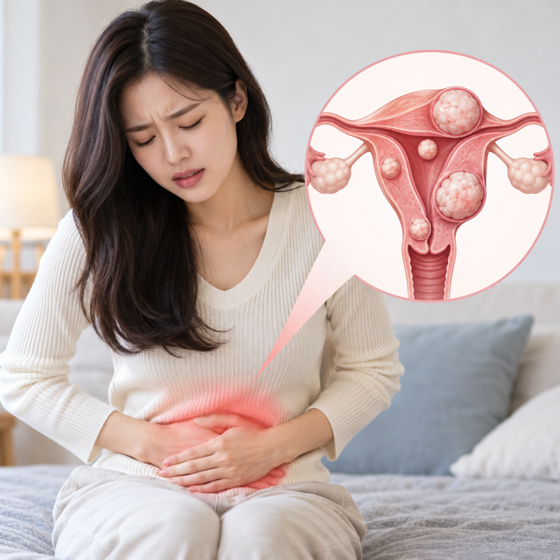 자궁근종 증상, 생리량이 갑자기 많아졌다면? 크기별 치료 방법까지