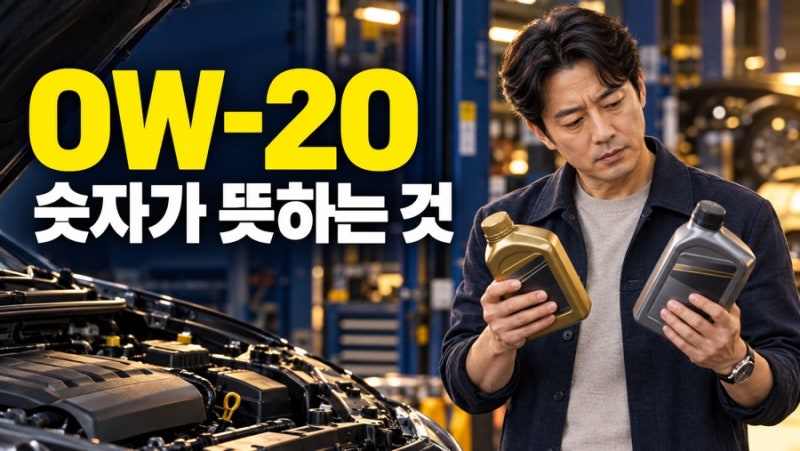엔진오일 점도, 0W-20은 무슨 뜻일까?
