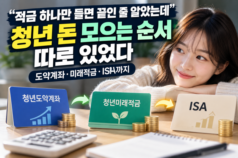 “적금 하나만 들면 끝인 줄 알았는데”… 청년 돈 모으는 순서 따로 있었다, 도약계좌·미래....