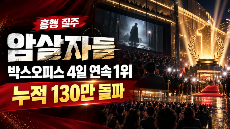 암살자들 박스오피스 4일 연속 1위, 누적 130만 돌파