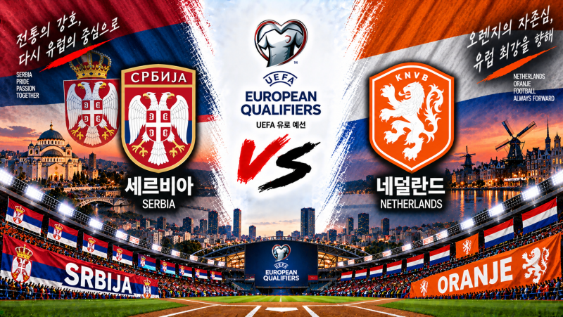 세르비아 네덜란드 경기 분석 9월 28일｜타디치 vs 각포, 첫 승이 필요한 A2조 맞대결