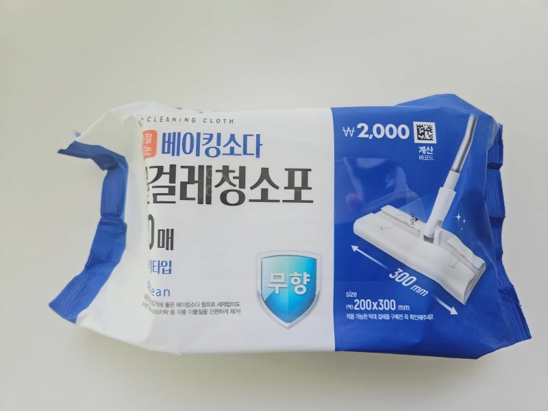 다이소 베이킹소다 물걸레청소포, 그냥 물티슈랑 뭐가 다를까? 직접 써보니