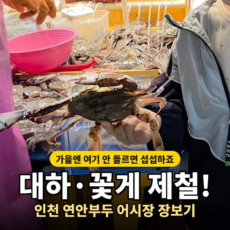 가을이면 인천 사람들이 대하·꽃게 사러 가는 곳, 연안부두 어시장