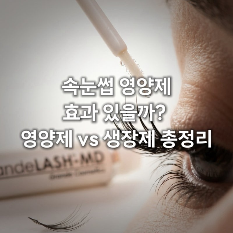 속눈썹 영양제 효과 있을까? | 영양제 vs 생장제 총정리