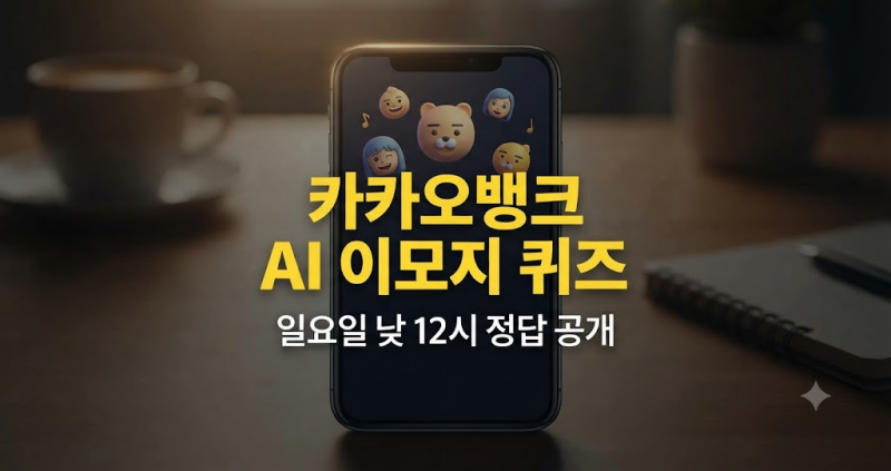 앱테크, 카카오뱅크 AI 이모지 퀴즈 9월 27일 일요일 낮 12시 정답은?