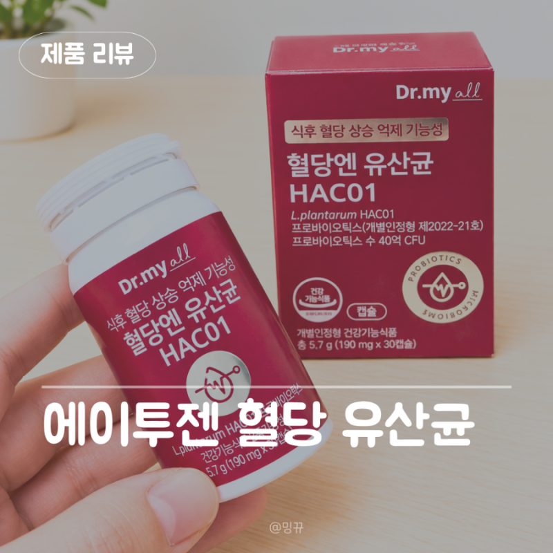 식후 혈당 낮추는법 찾다가 먹어본 에이투젠 혈당 유산균 추천