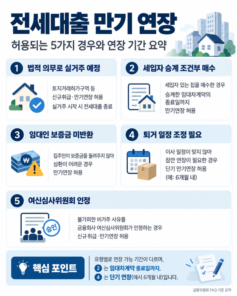 비거주 1주택 전세대출 연장, 2027년 만기 때 되는 경우 5가지