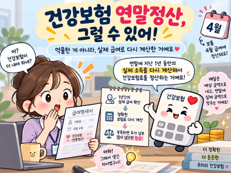 건강보험 연말정산이 뭐야? 4월 월급에서 보험료가 더 빠지는 이유