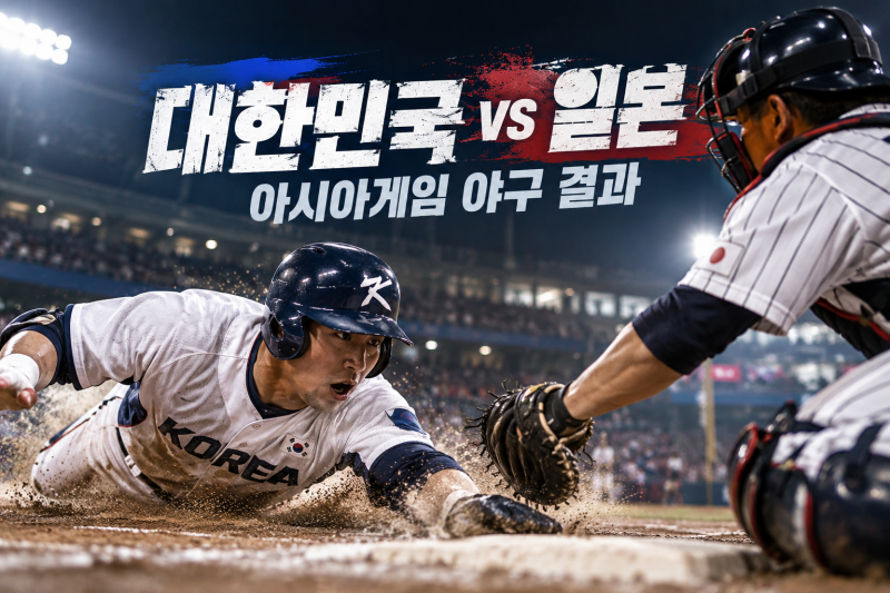아시아게임 야구 대한민국 일본 결승 결과와 흐름 해석, 0-5 패배부터 금메달 결정전까지