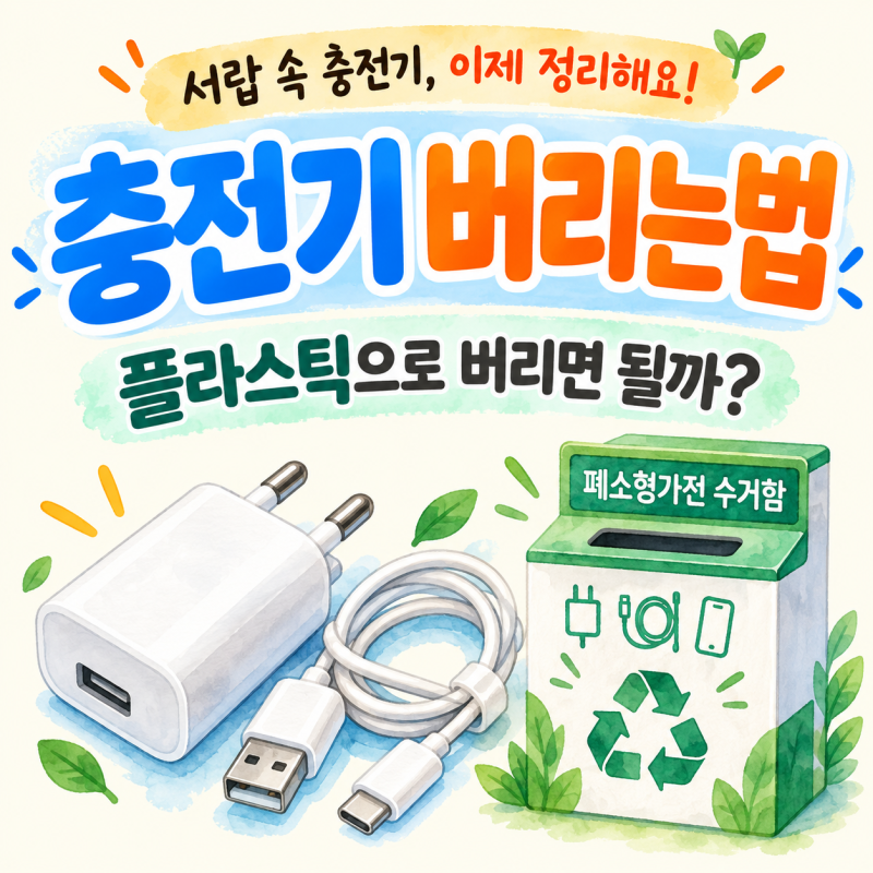 충전기 버리는법 플라스틱으로 버리면 될까? 휴대폰 충전기·케이블 버리는 방법