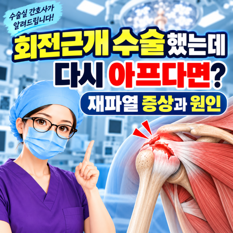 회전근개 수술했는데 다시 아프다면? 재파열 증상과 원인