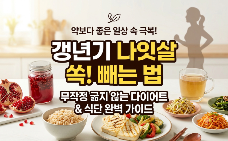 약보다 좋은 일상 속 갱년기 극복방법! 갱년기 다이어트와 식단 완벽 가이드