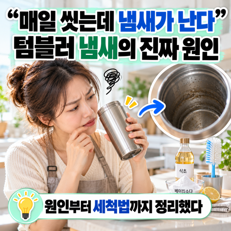 "매일 씻는데 냄새가 난다"텀블러 냄새의 진짜 원인