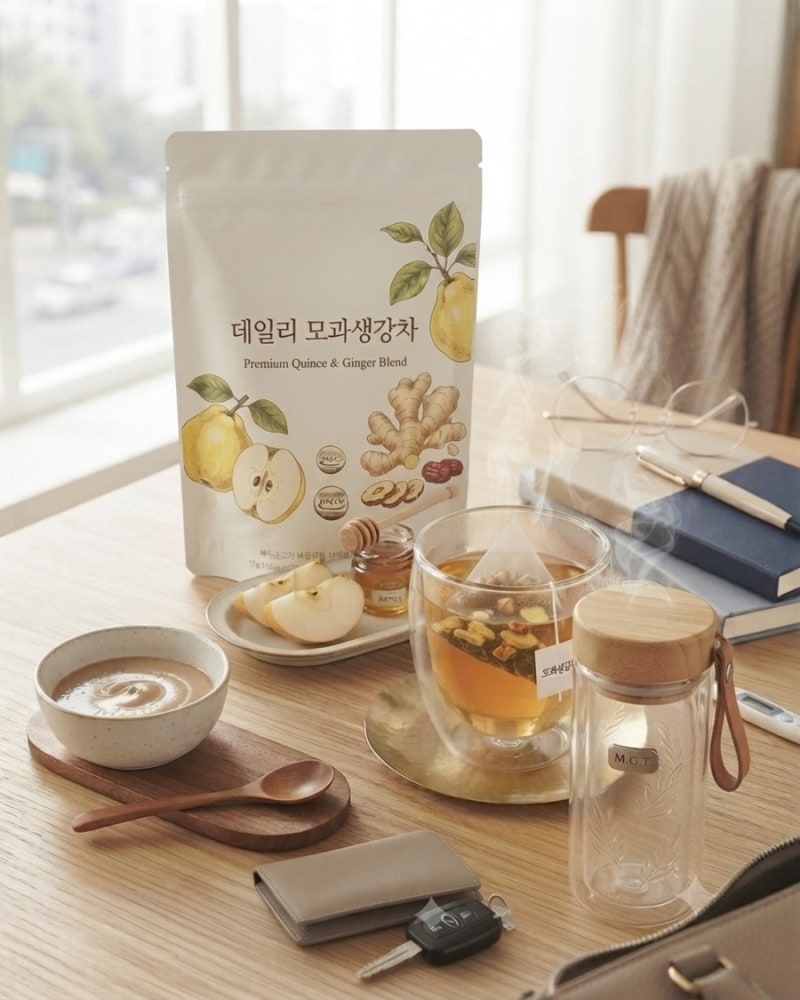 모과차 티백 OEM 제품 기획 가이드 — 11월 검색 피크 전에 준비하는 겨울 시즌 삼각티백 (무지....