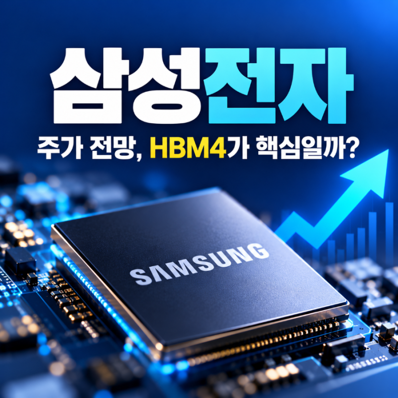 삼성전자 주가 전망, HBM4와 AI 반도체가 중요한 이유 쉽게 정리