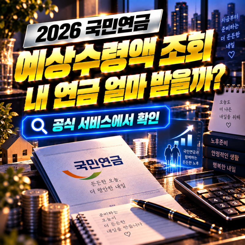 국민연금 예상수령액 조회방법｜로그인 없이 모의계산, 인증 후 내 연금 확인