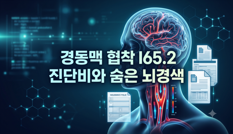 [손해사정 실무] “목혈관이 조금 좁아졌을 뿐인데?” 경동맥 협착 I65.2 진단서로 뇌혈관 진....