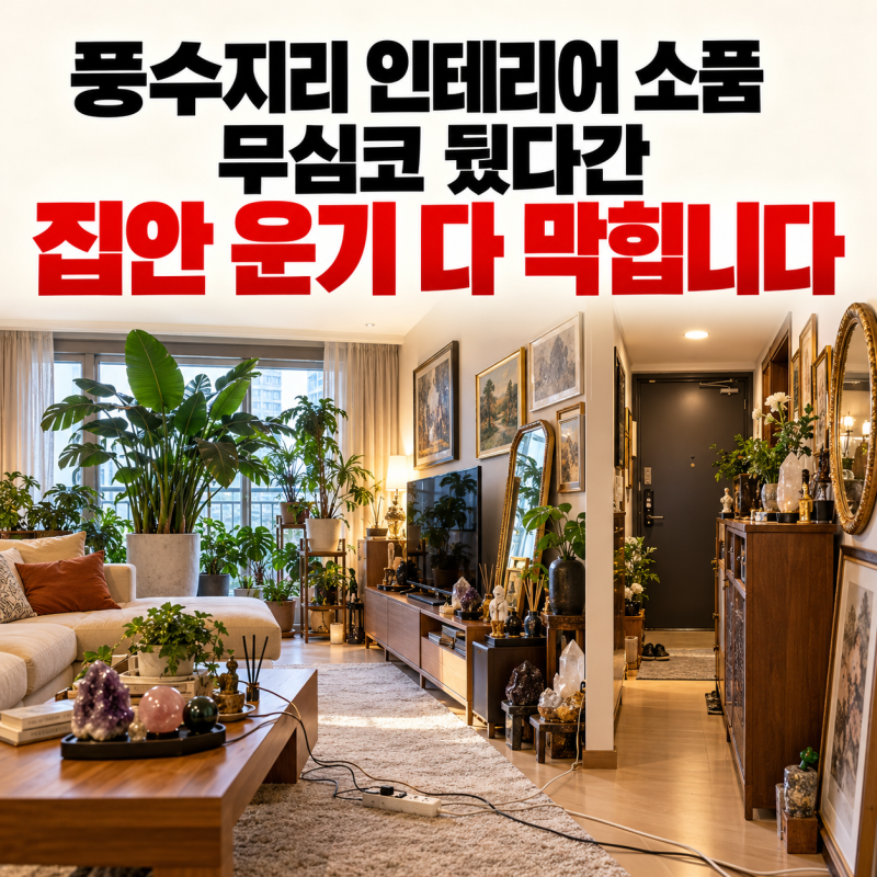 풍수지리 인테리어 소품 무심코 뒀다간 집안 운기 다 막힙니다