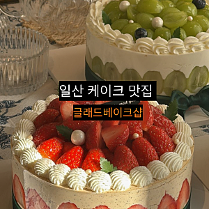 일산 케이크 맛집 글래드베이크샵 후기 | 도시락 케이크
