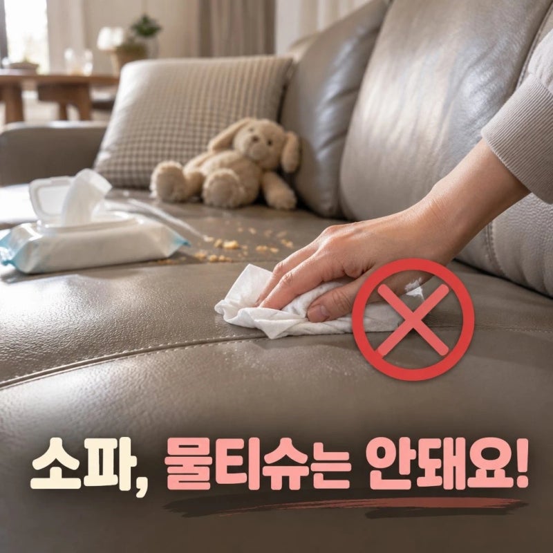 가죽소파 관리 물티슈로 닦으셨나요? 갈라짐을 부르는 습관