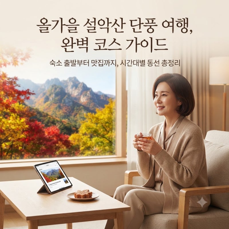 설악산 단풍 여행 코스 추천 : 속초 프리미엄 숙소 출발 타임라인부터 맛집·주차 팁까지 총....