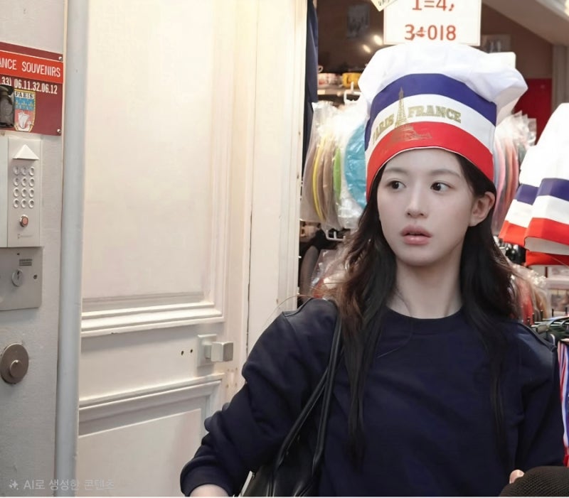 고윤정 파리여행 중 포착된 폴더블8, 이렇게 쓰는 사람 처음 봤다