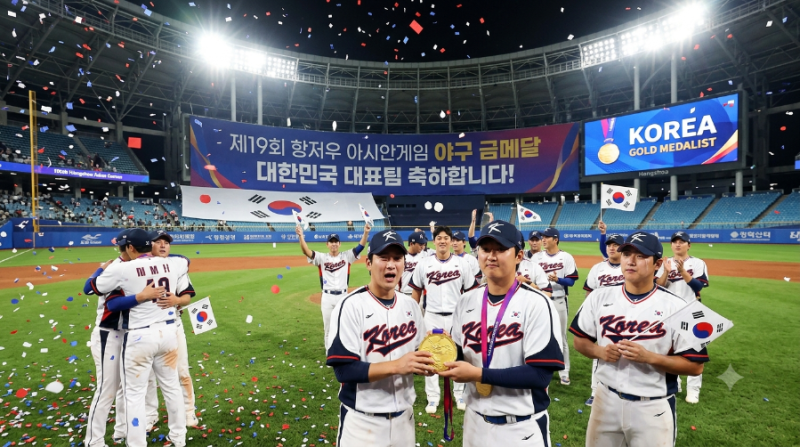 2026 아시안게임 야구 금메달, 삼성 라이온즈 배찬승·이재현 병역혜택은?