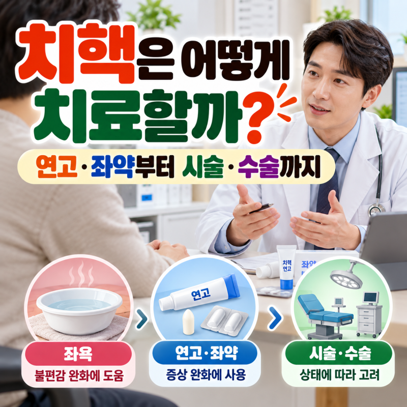 치핵은 어떻게 치료할까? 연고·좌약부터 수술까지 치료방법 알아보기