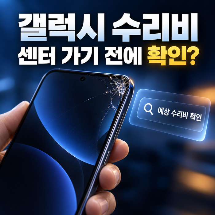 갤럭시 수리비, 서비스센터 가기 전에 확인할 수 있다? 확인 방법과 실제 비용 차이