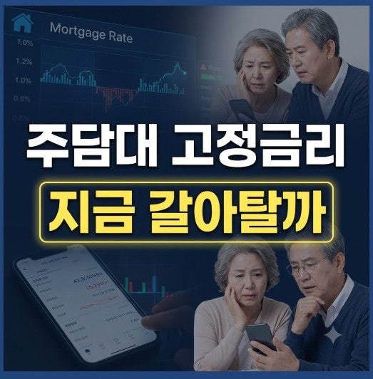주담대 금리 또 오르나…변동금리로 받은 사람, 지금 고정금리 갈아타야 할까?
